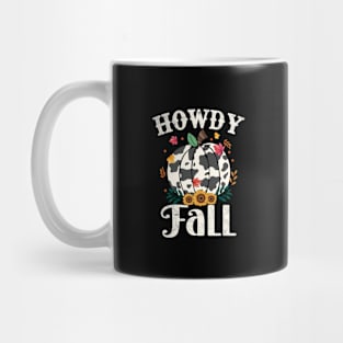 Retro Howdy fall Pumpkin Fall Autumn Western country autumn Mug